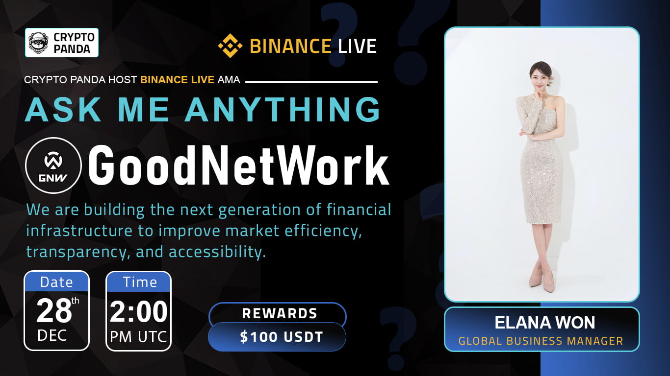 Crypto Panda Presents AMA with GoodNetWork(GNW) // $100 Giveaway