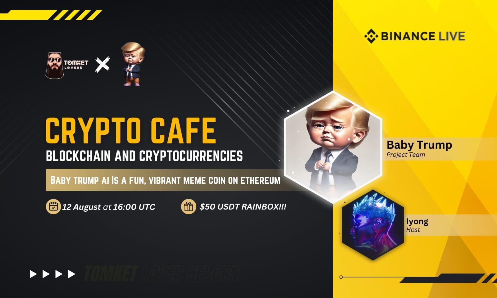 Crypto Cafe : Baby trump ai is a fun, vibrant meme coin on ethereum