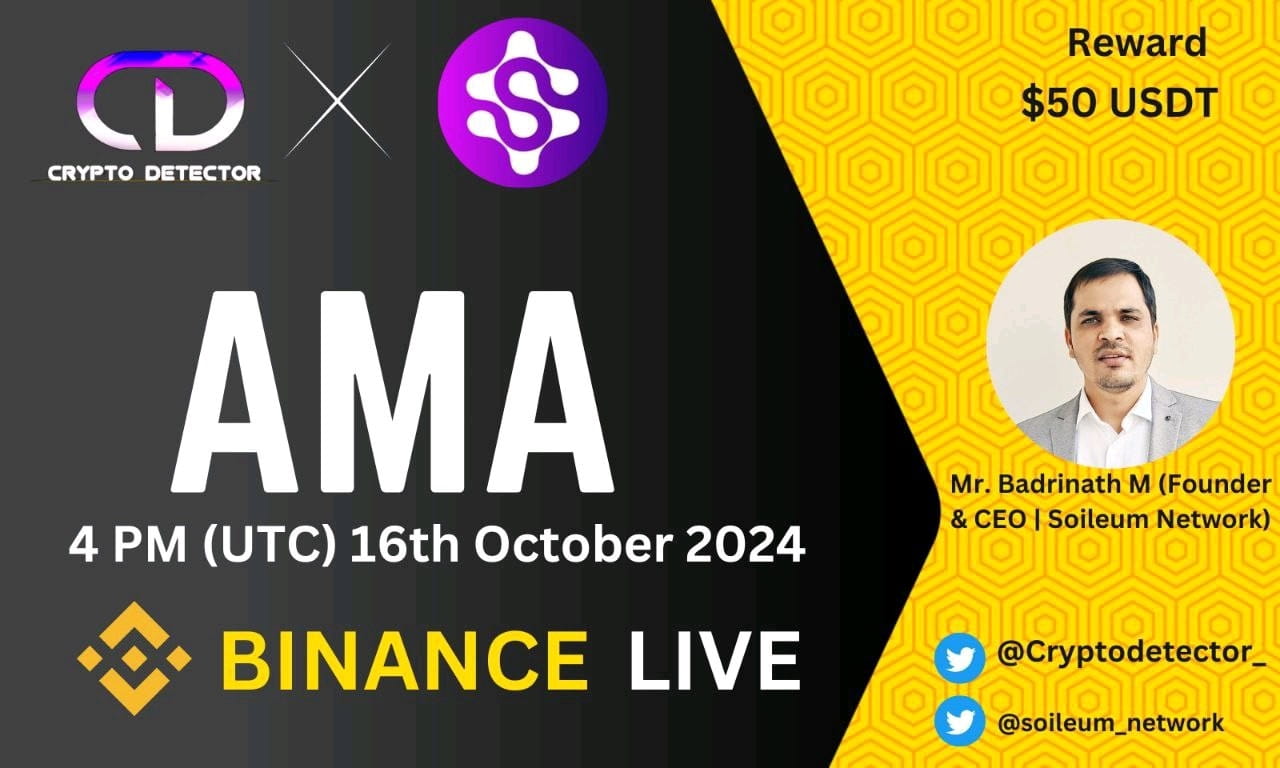 Crypto Detector  will be holding AMA with Soileum network