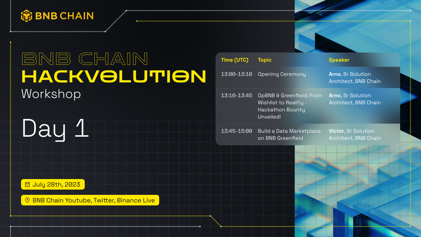 BNB Chain Hackvolution Workshop Day 1