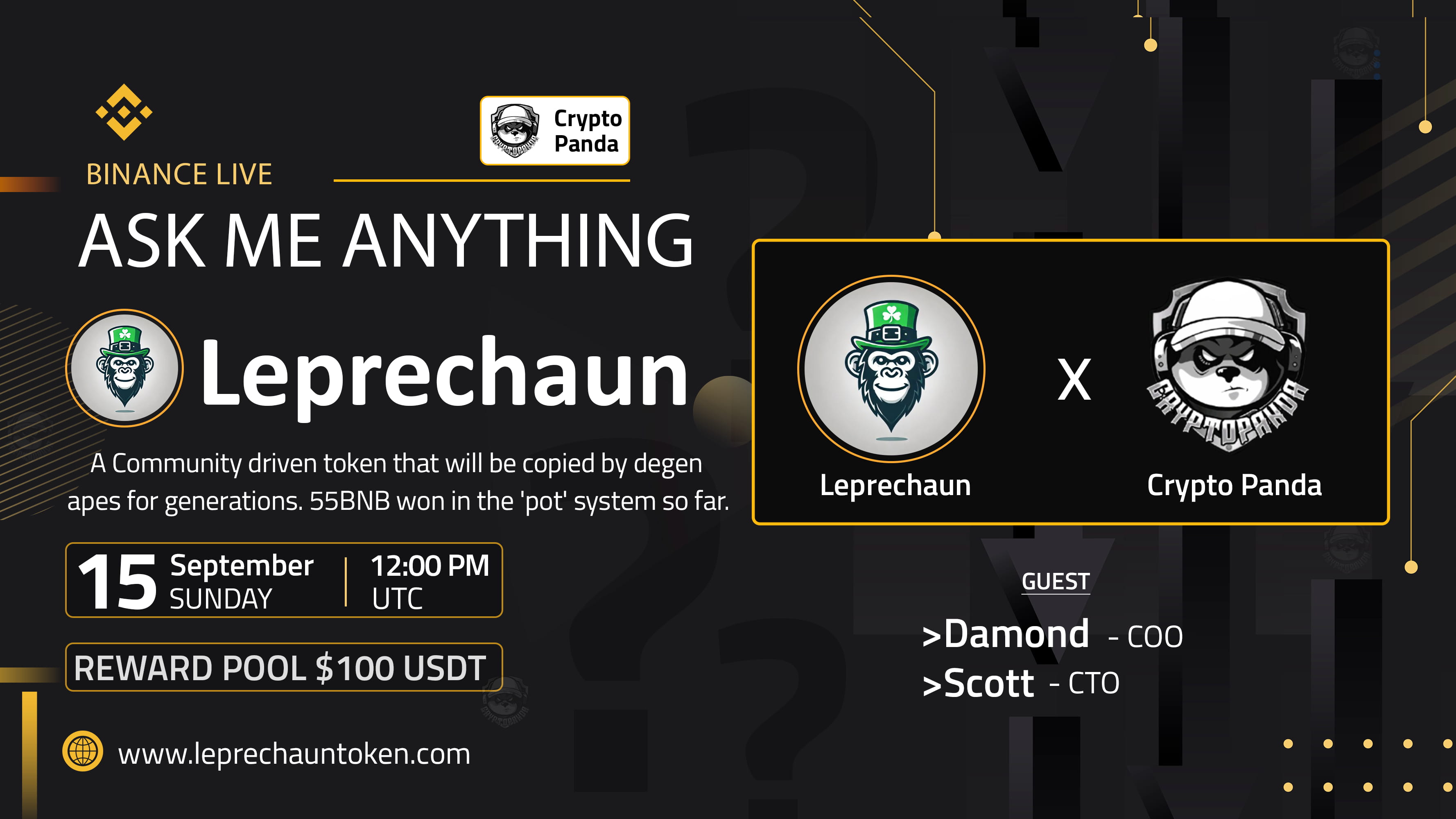 Crypto Panda presents AMA with Leprechaun