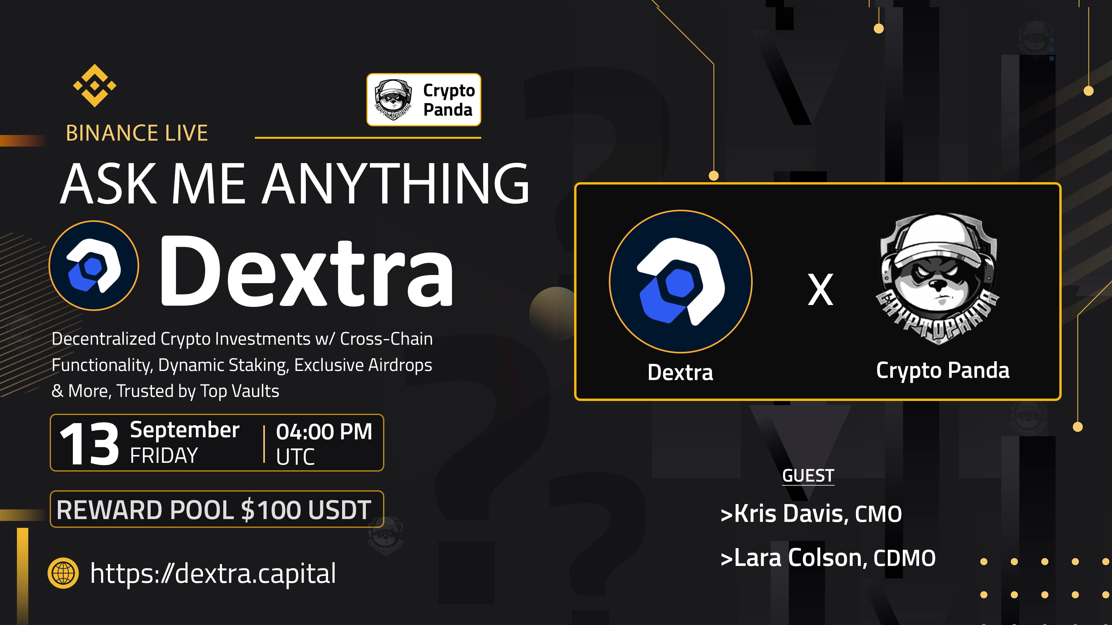 Crypto Panda presents AMA with Dextra