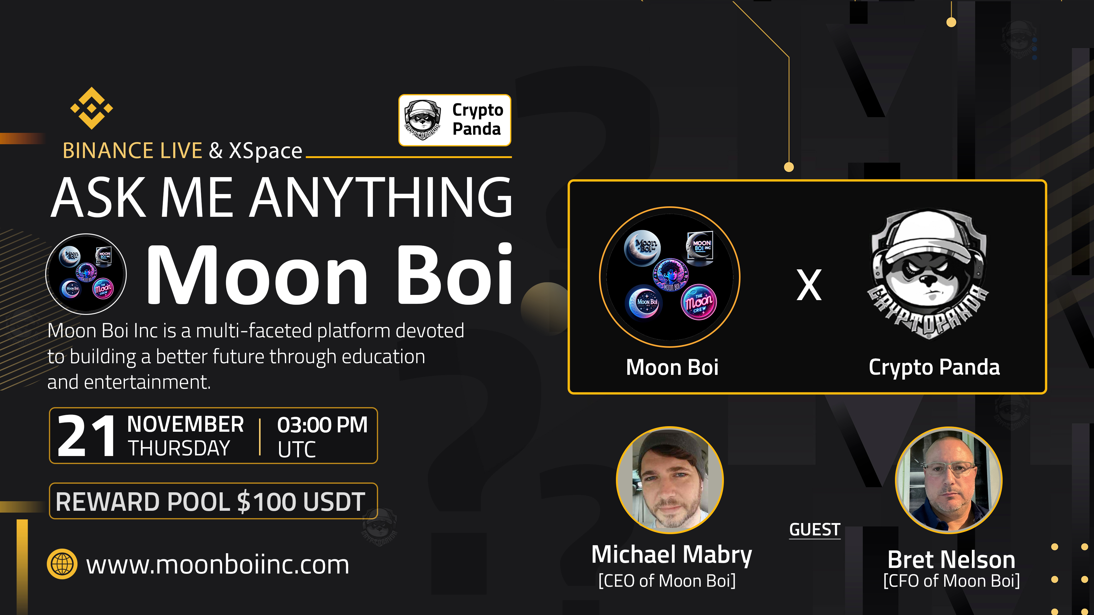 Crypto Panda Presents AMA with Moon Boi // $100 Giveaway