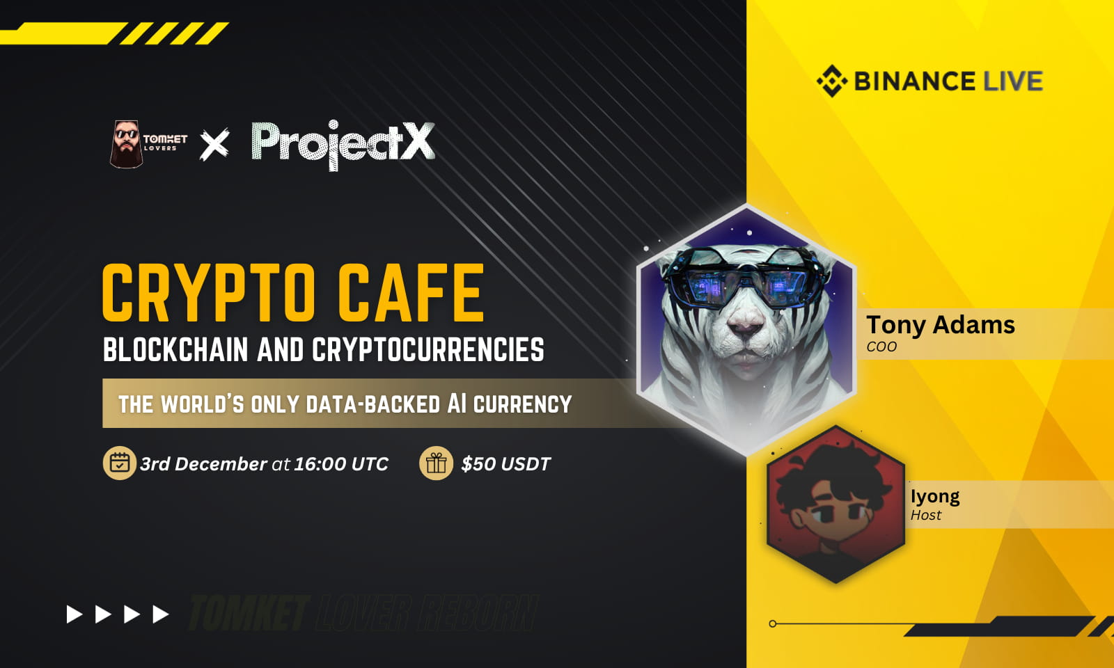 Crypto Cafe : The world's only data-backed AI currency