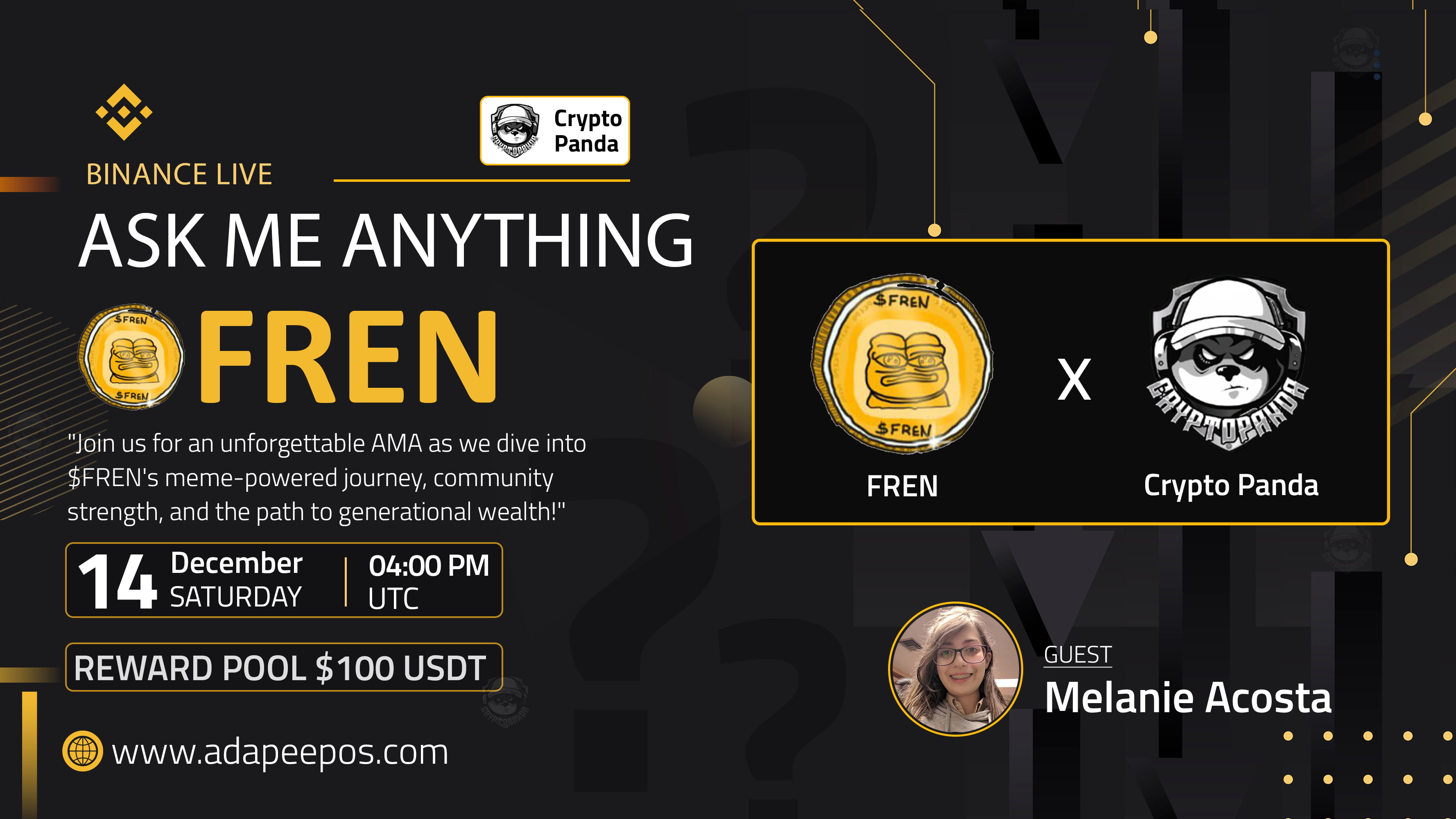 Crypto Panda Presents AMA with Fren // $100 Givaway