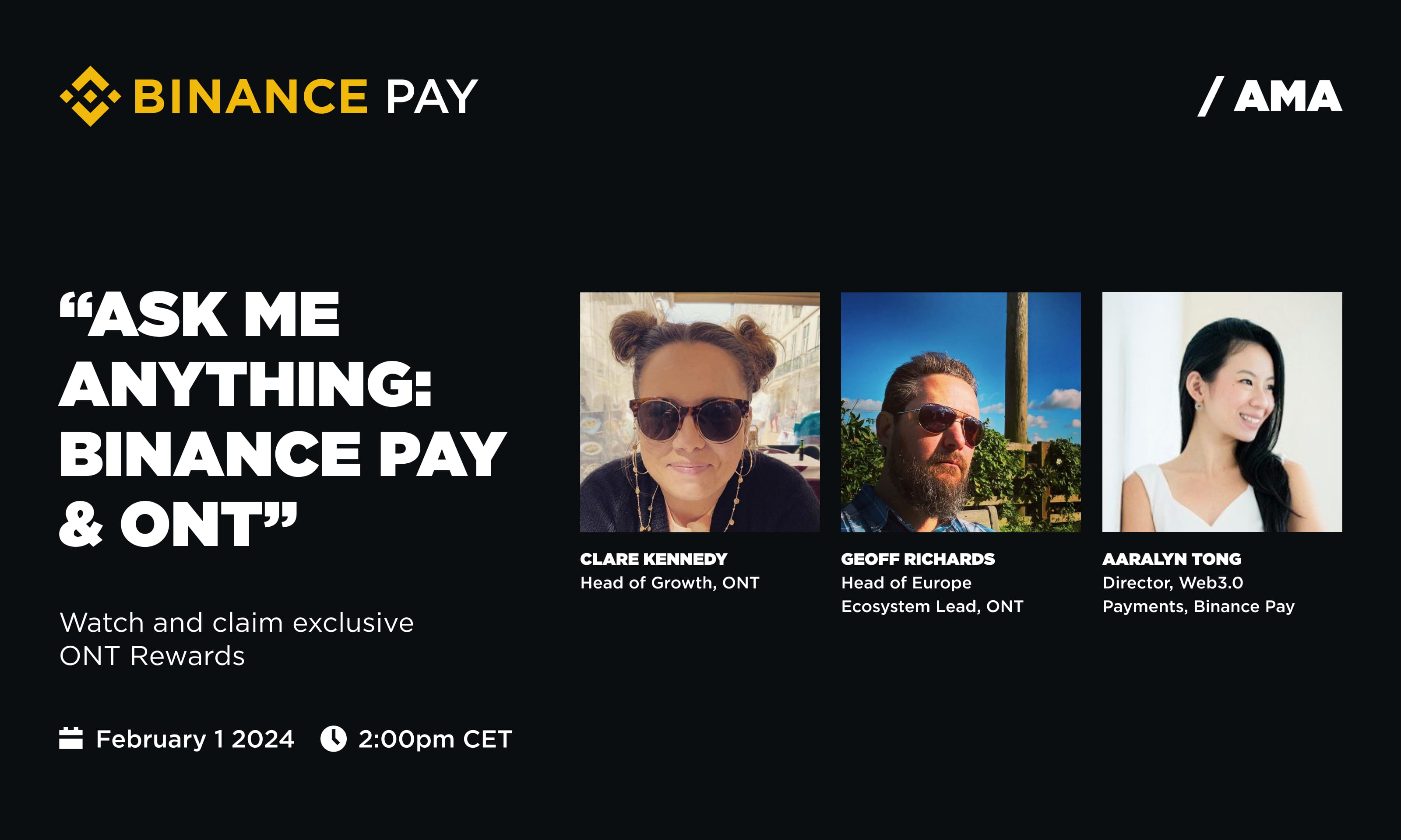 Ask me anything: Binance Pay & ONT