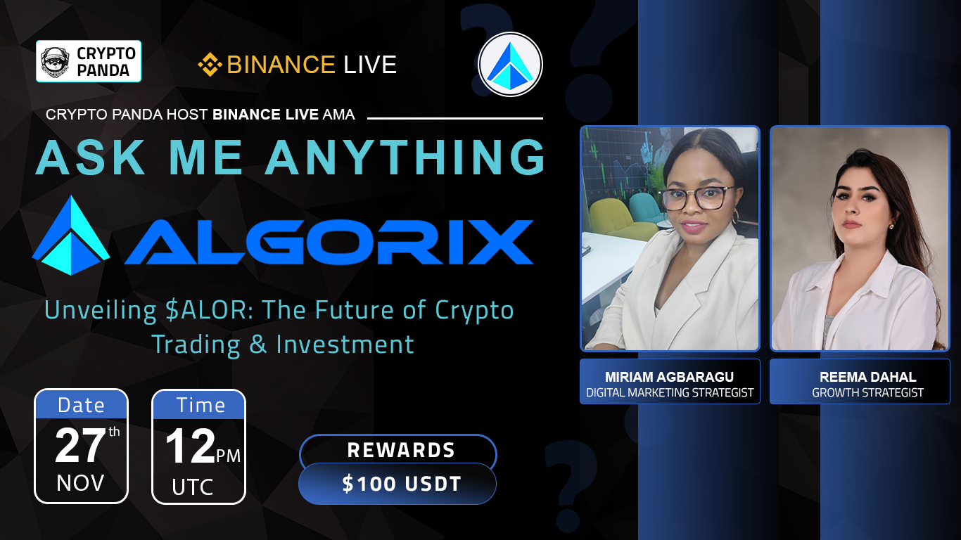 Crypto Panda Presents AMA with Algorix // $100 Giveaway