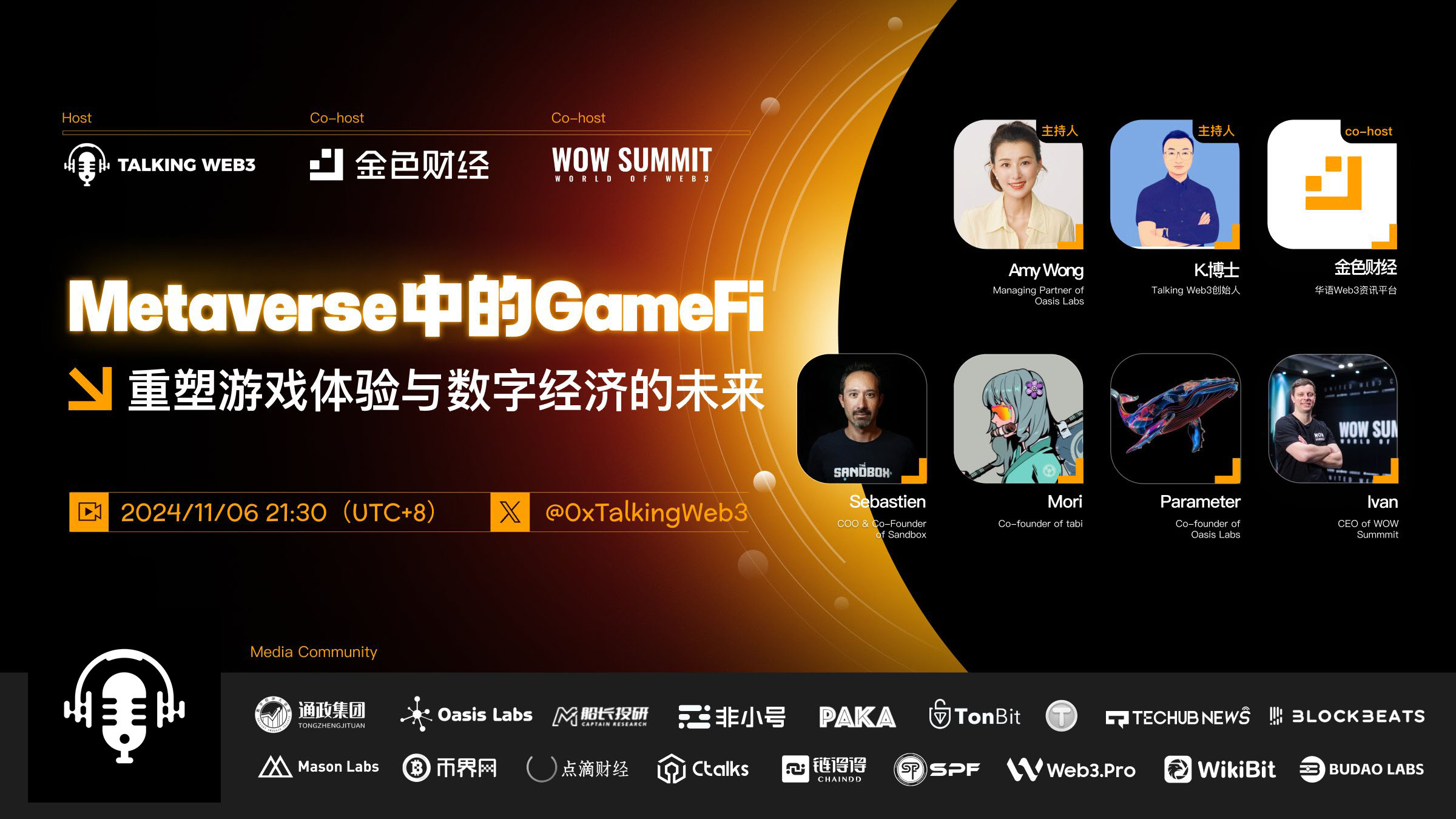 2024 WOW Summit曼谷峰会专场Space 第4期【Metaverse中的GameFi：重塑游戏体验与数字经济的未来】