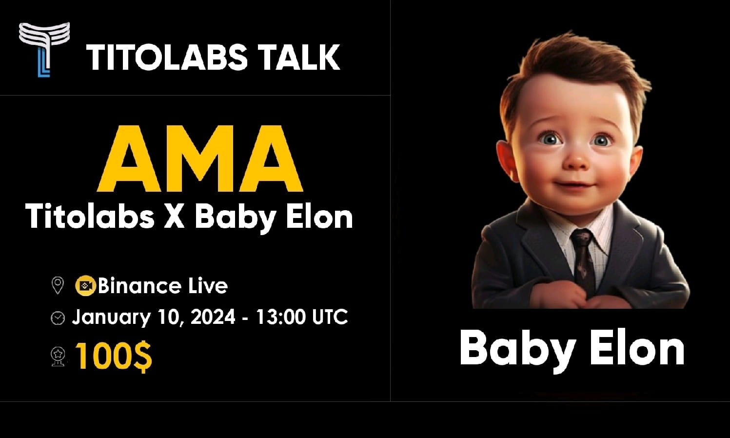 AMA WITH BABY ELON (AIRDROP 100$)
