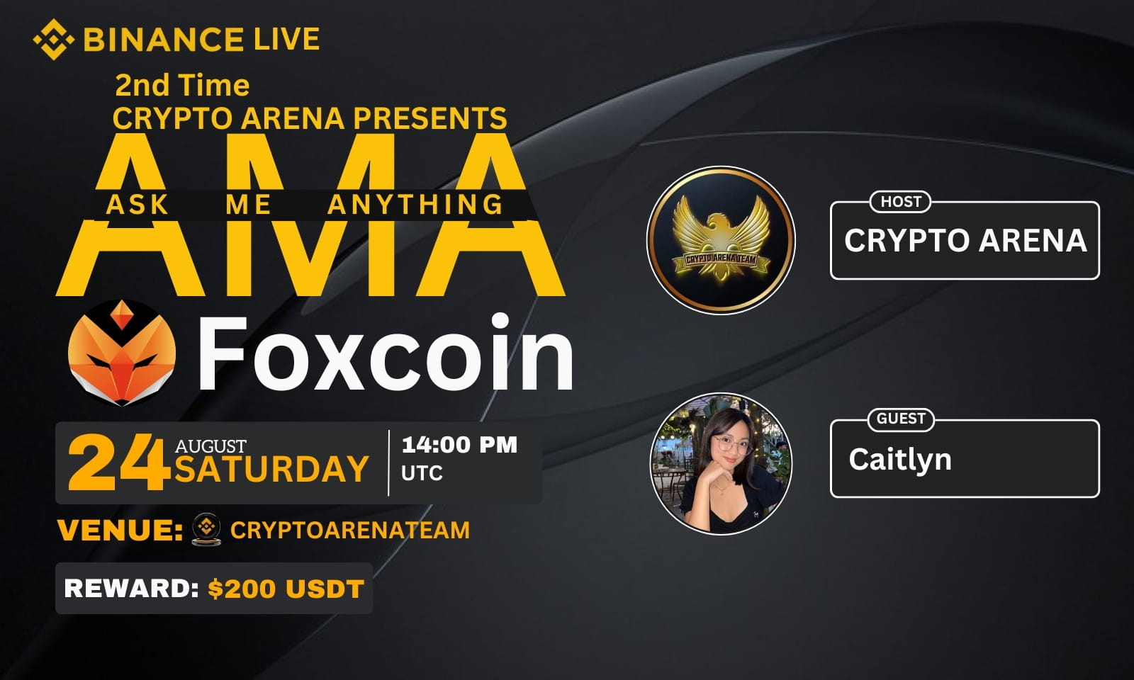 2nd Time Foxcoin AMA | $200 USDT