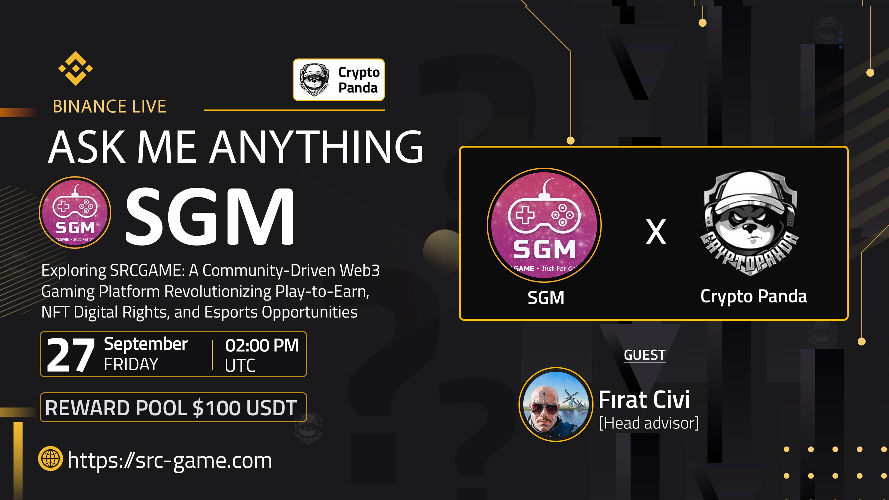 Crypto Panda presents AMA with SGM