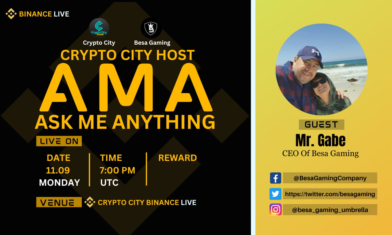 AMA - With Besa Gaming x Crypto City 