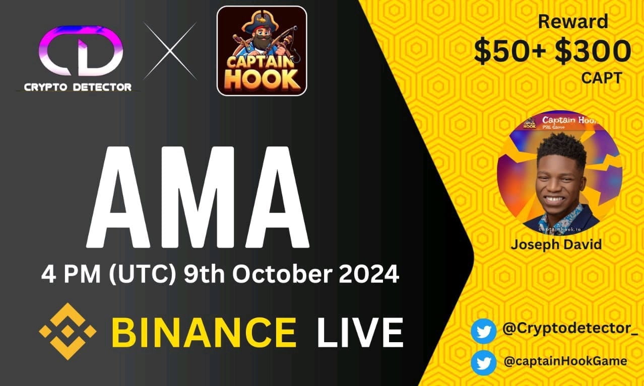 Crypto Detector  will be holding AMA with Captain Hook Game