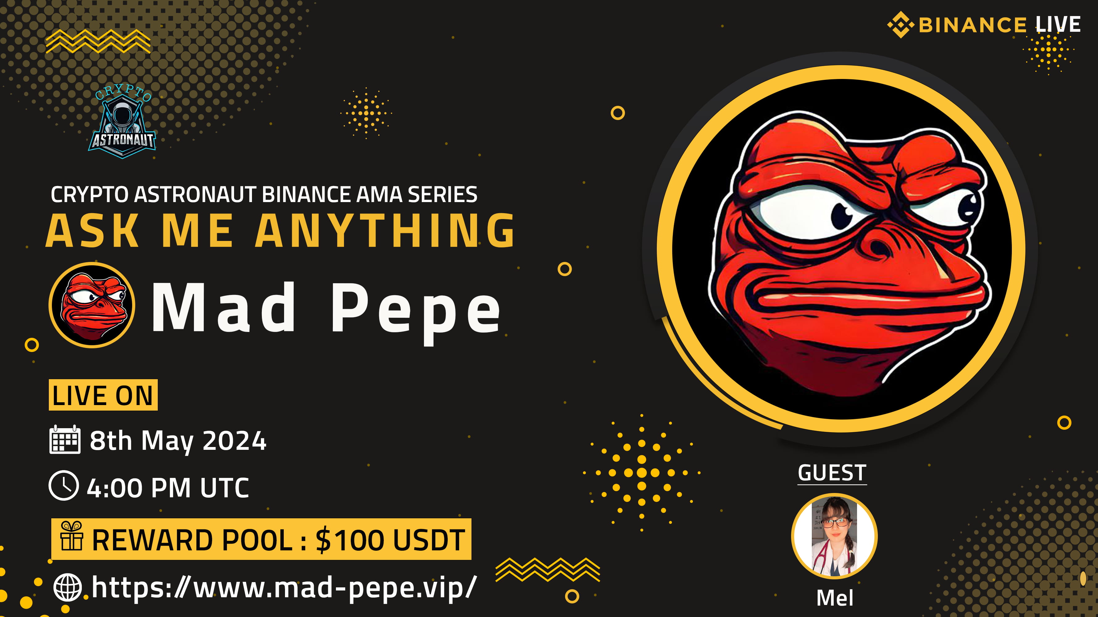 AMA - Crypto Astronaut >< Mad Pepe