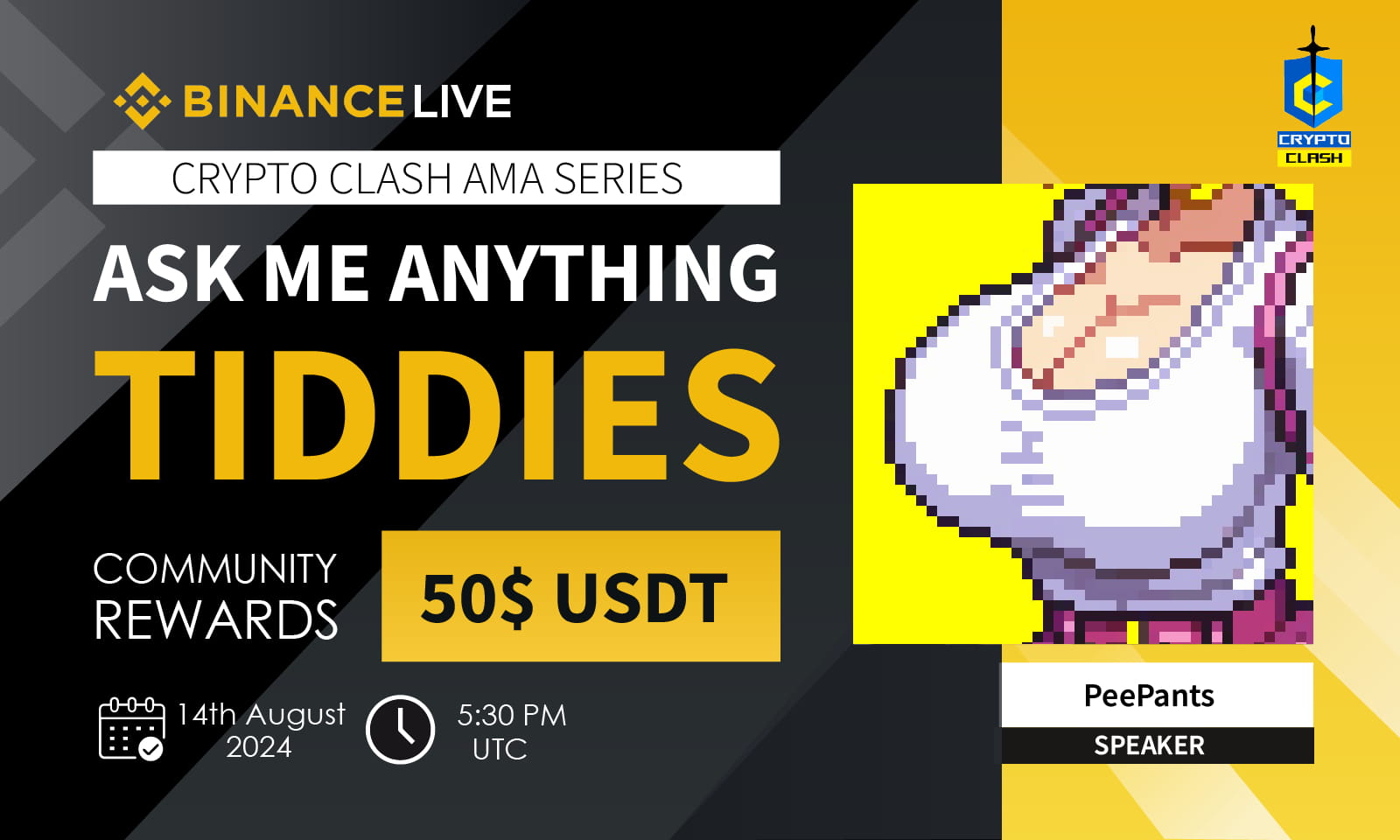 AMA - Tiddies x Crypto Clash | 50$ USDT Rewards