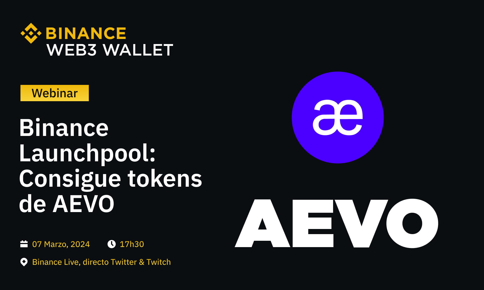 Nuevo Launchpool en Binance: Cómo conseguir tokens gratis de $AEVO