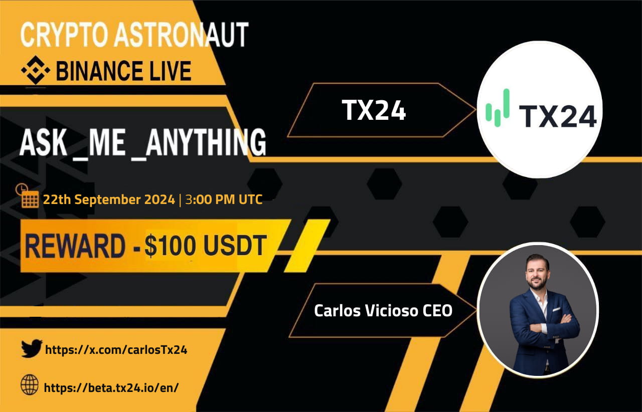 Crypto Astronaut Host AMA with Tx24 Exchange