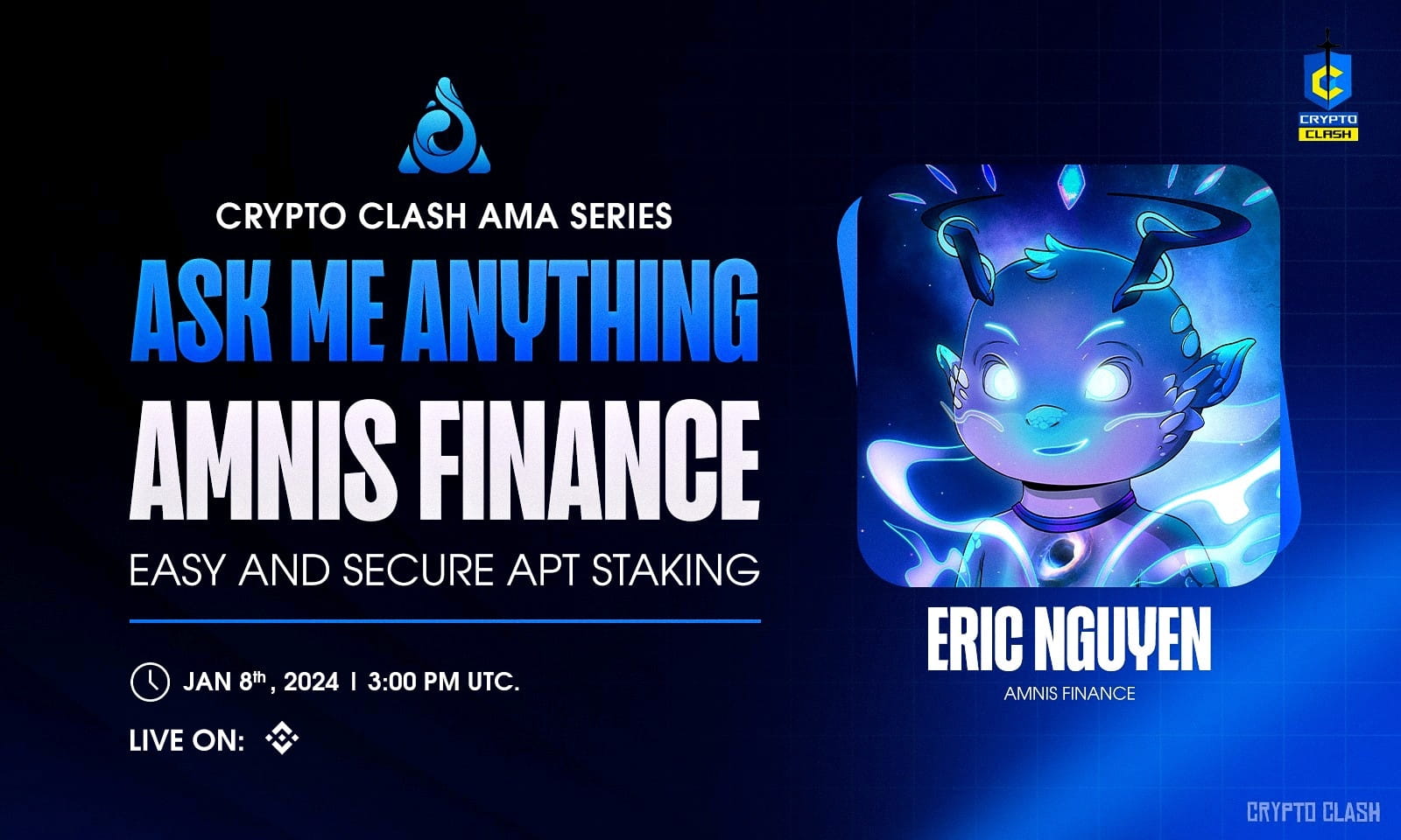 AMA - Amnis Finance x Crypto Clash | 50$ USDT Rewards