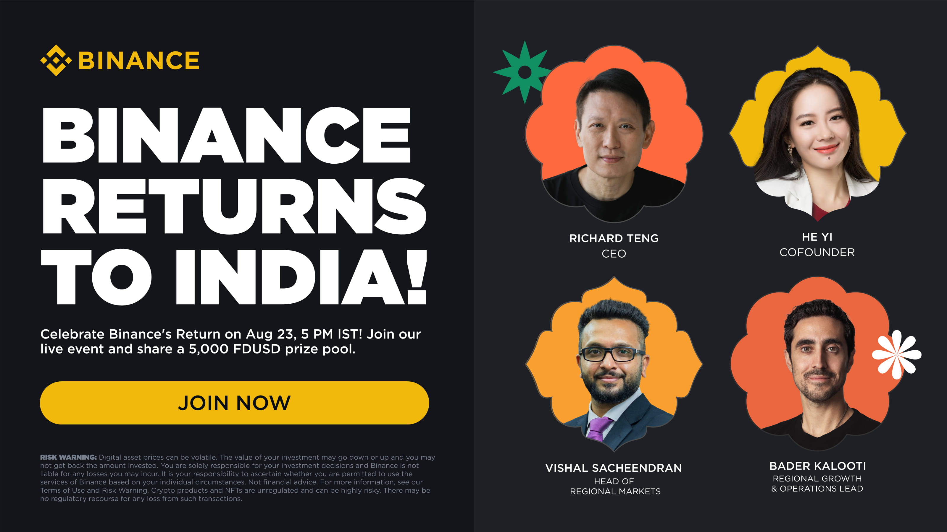 Binance Returns to India - Super Meetup 