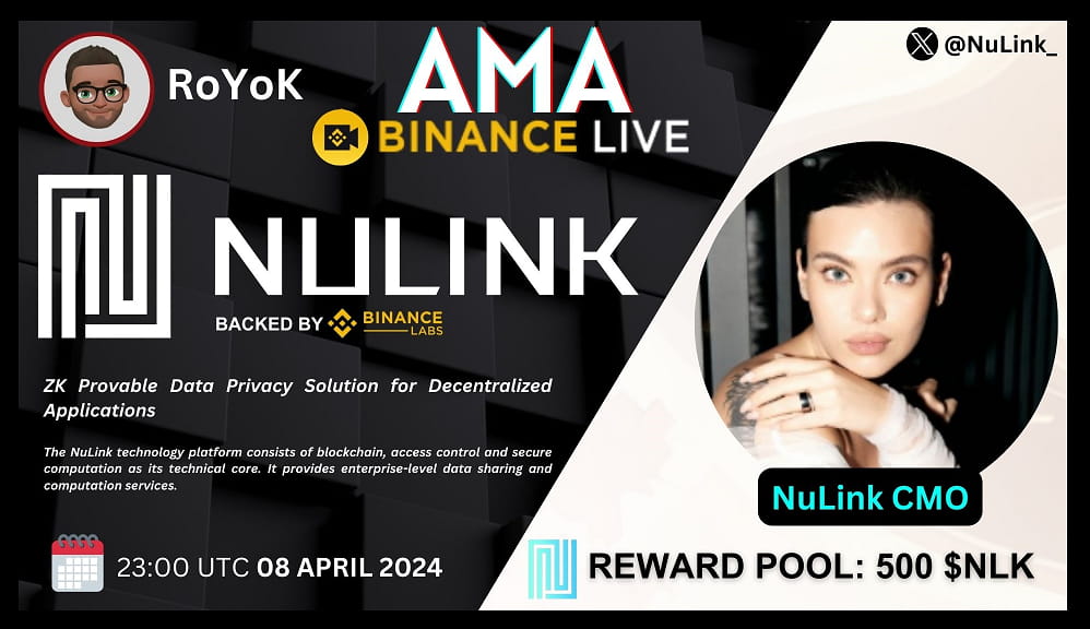 ⭐ NuLink Live AMA on Binance Live | Reward 500 $NLK