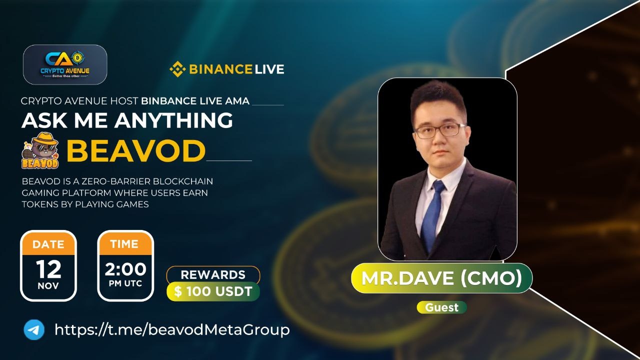 AMA - Crypto Avenue X Beavod [ Reward $100 USDT ]