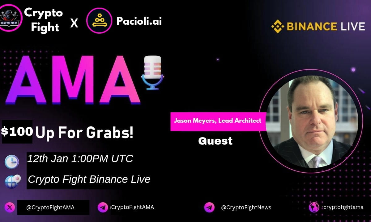 Crypto Fight Binance Live AMA With Pacioli.ai" || Reward : 100$ USDT