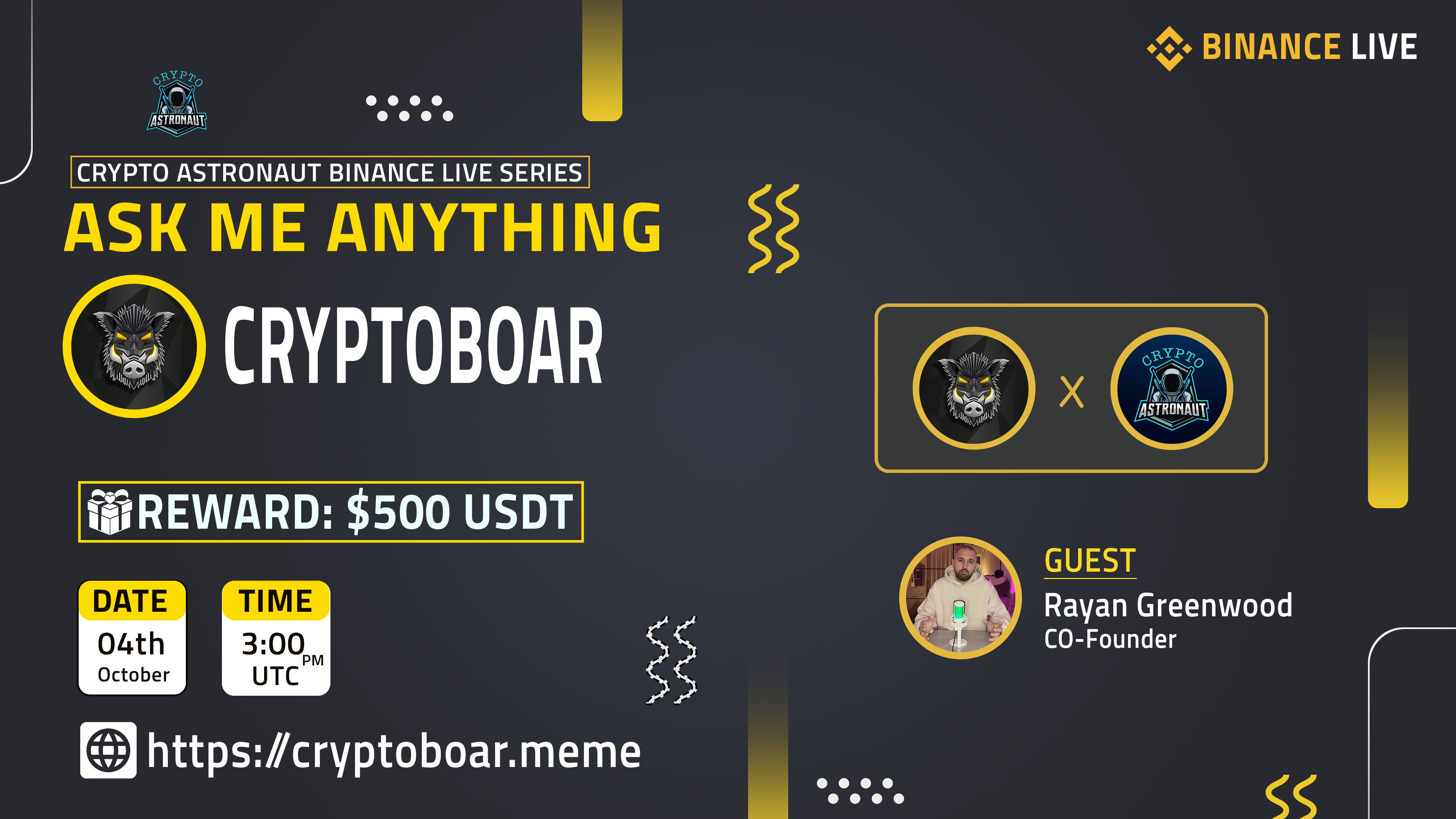 Crypto Astronaut Host AMA With CryptoBoar