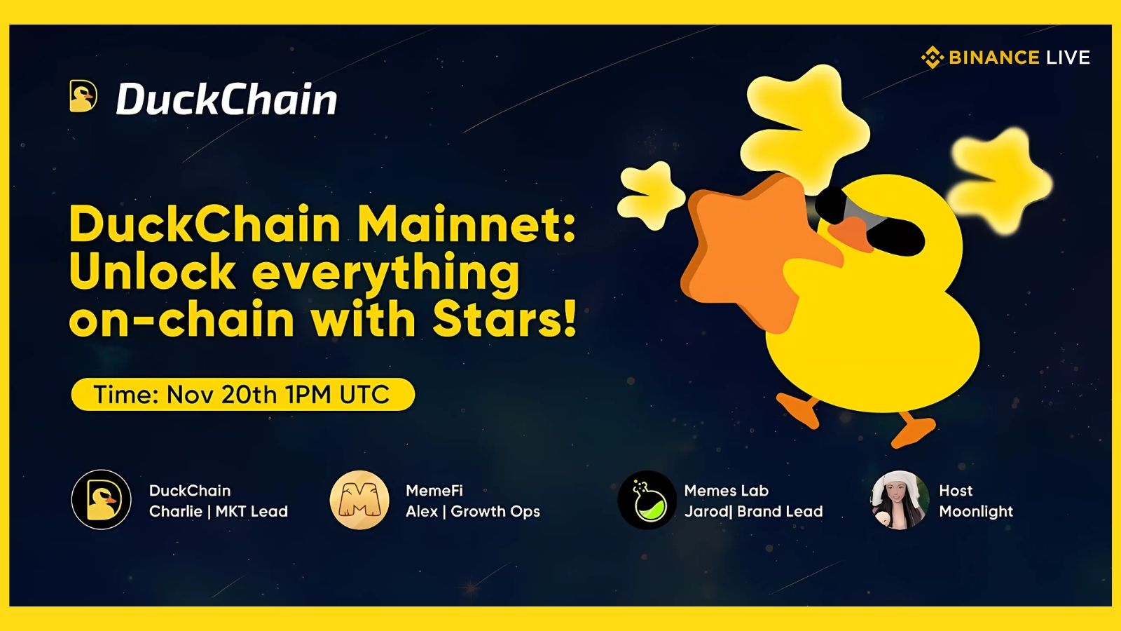 DuckChain Mainnet: Unlock Everything On-Chain with Stars!