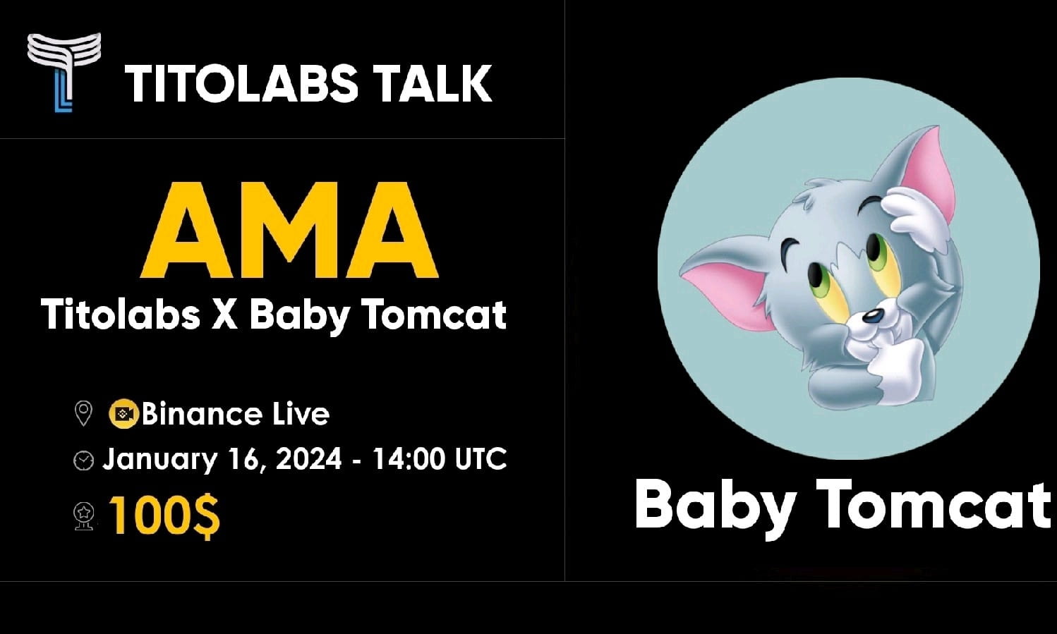 AMA WITH BABY TOMCAT (AIRDROP 100$)