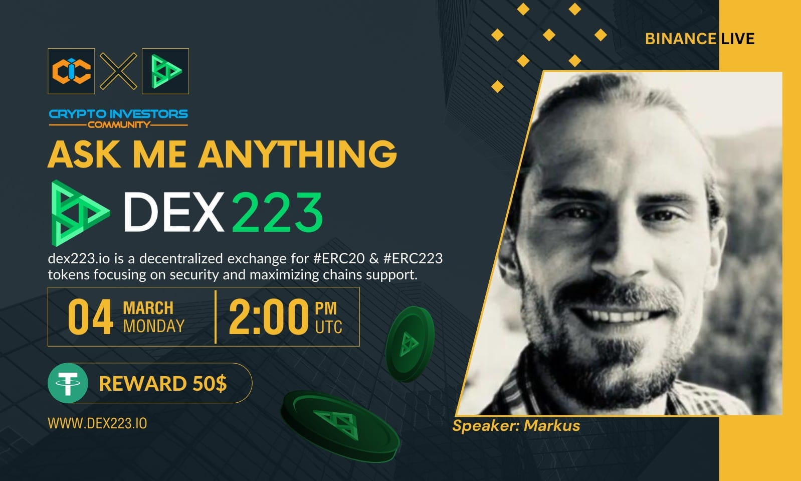 AMA - [DEX223 × C. I. Community]