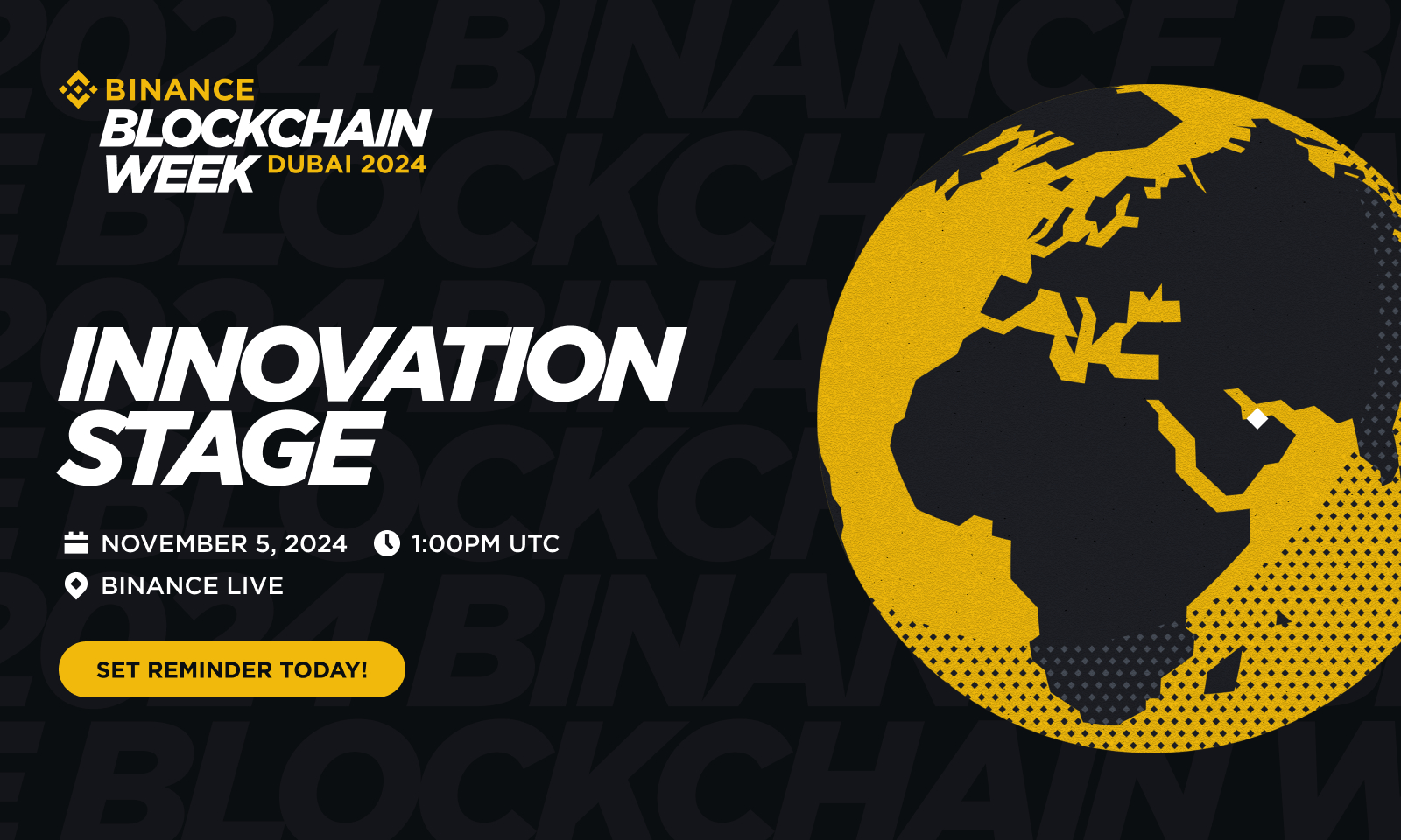 Binance Blockchain Week Dubai 2024, Innovation Stage, Day 2