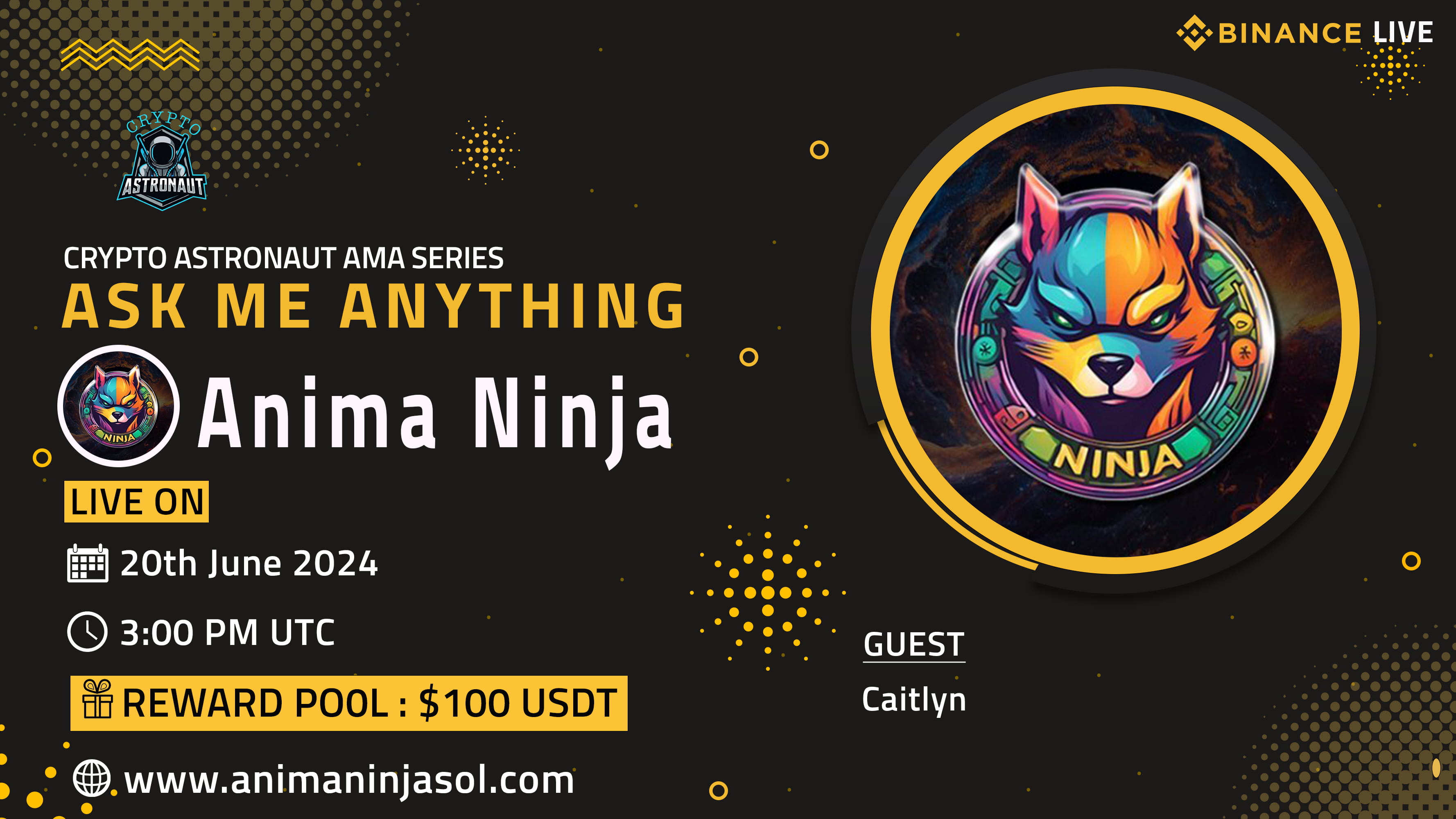 Crypto Astronaut Host AMA With Anima Ninja