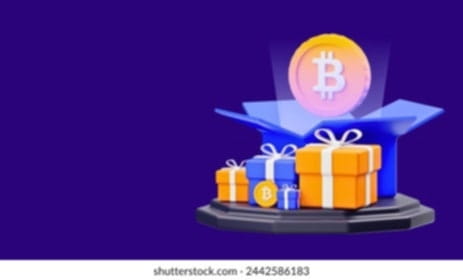 Bitcoin Gift Box Royalty