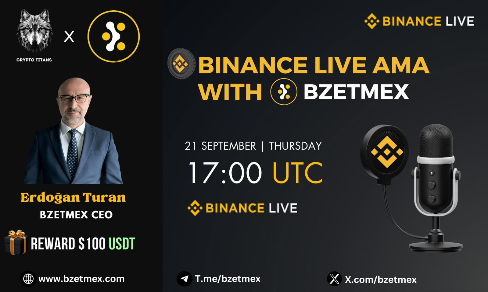 AMA - CryptoTiTans <> BZETMEX | $100 Rewards