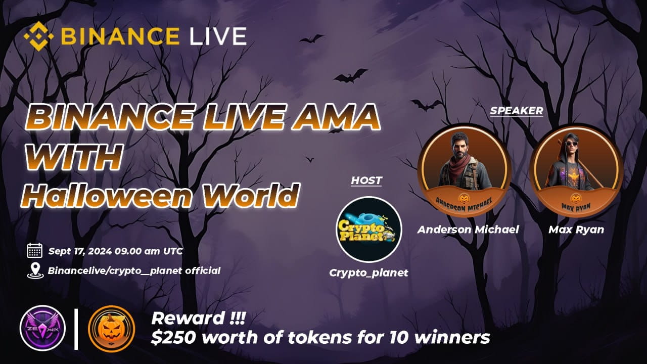 Crypto Planet Binance Live with Halloween World 