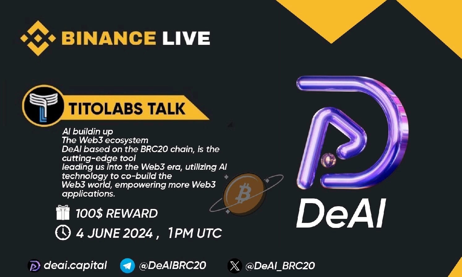 AMA WITH DEAI (AIRDROP 100$)