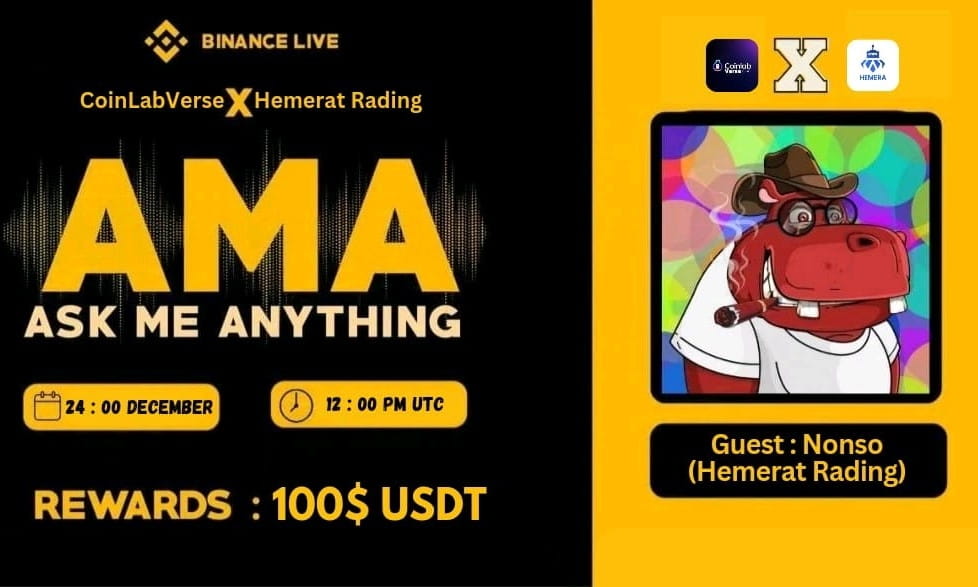 Binance Live AMA With CoinLabVerse x Hemerat Rading