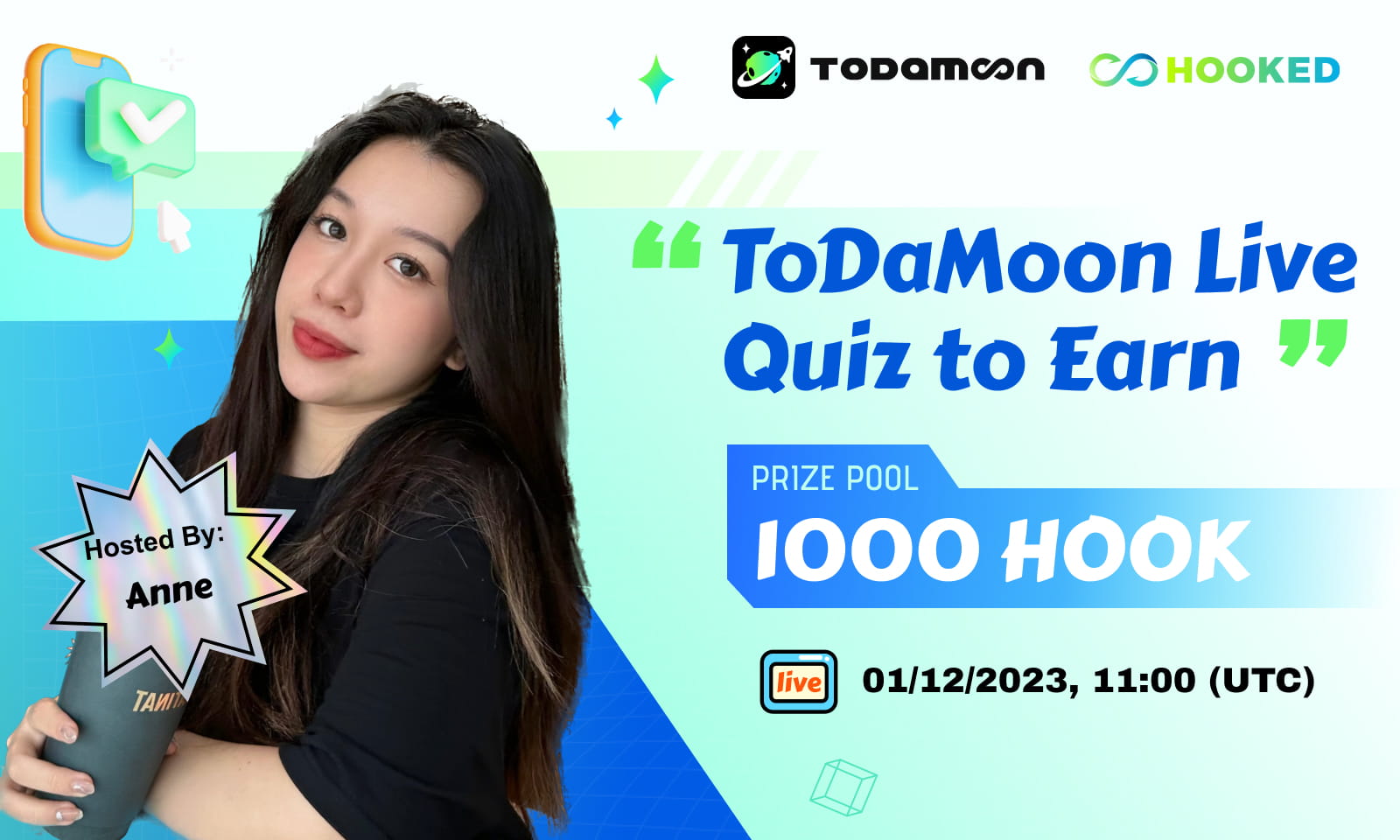 ToDaMoon Quiz-to-Earn Gameshow - 82th Livestreaming