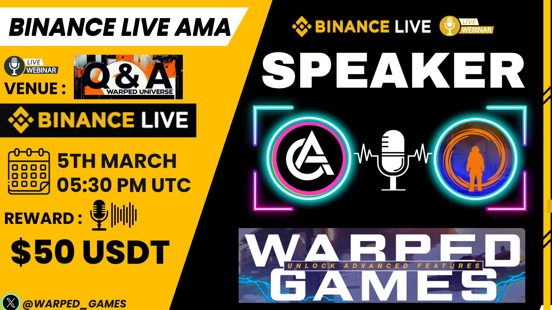 🚀 Unlocking the Future of Gaming: Warped Games AMA | 50$ REWARD 🎮