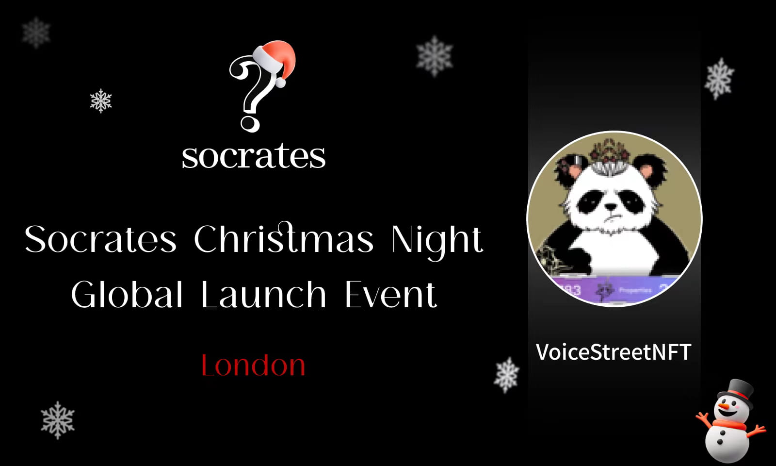 Socrates Christmas Night Global Launch Event—London