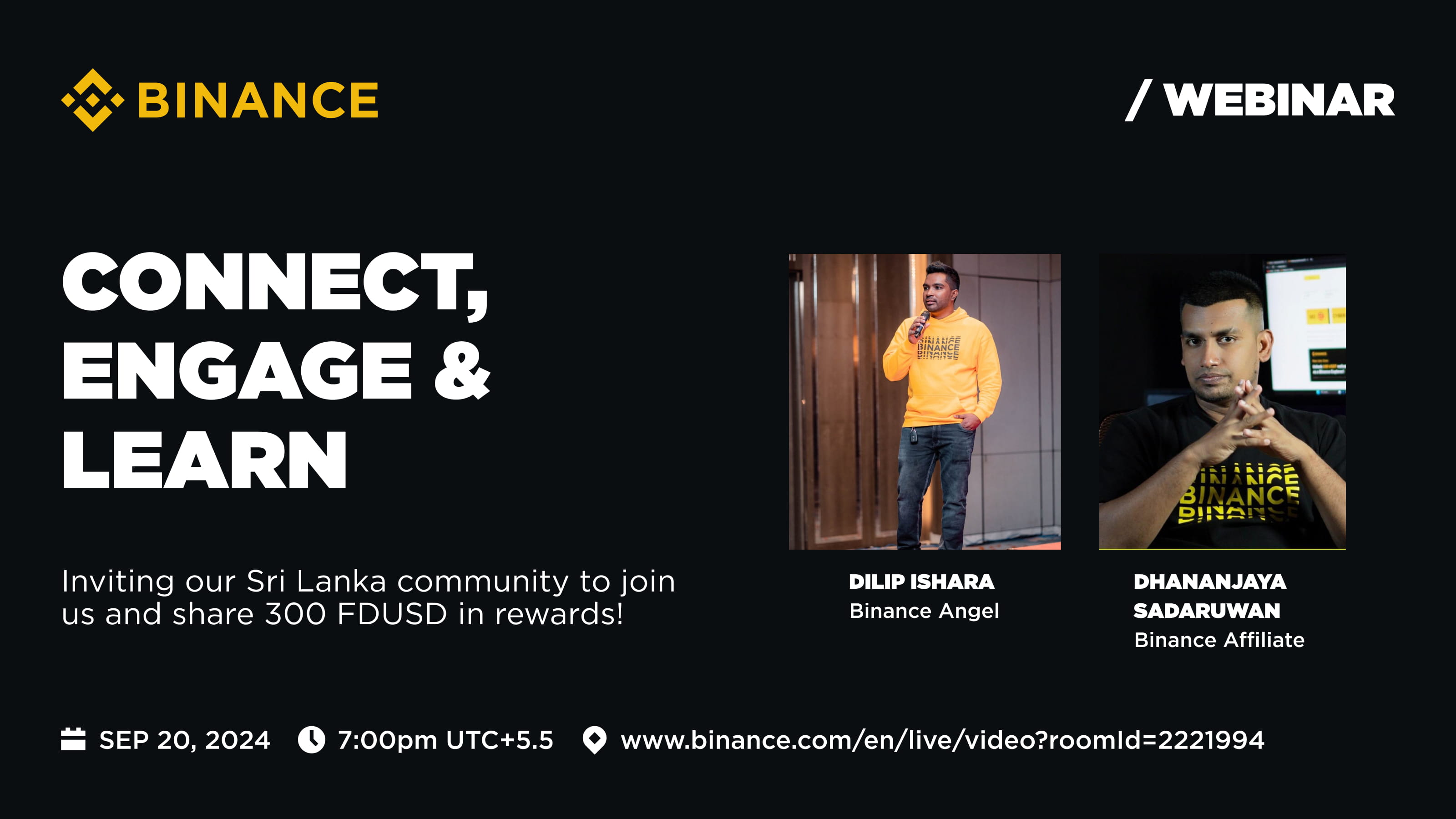 Binance Live (Sri Lanka) : Connect, Engage & Learn (Sinhalese)