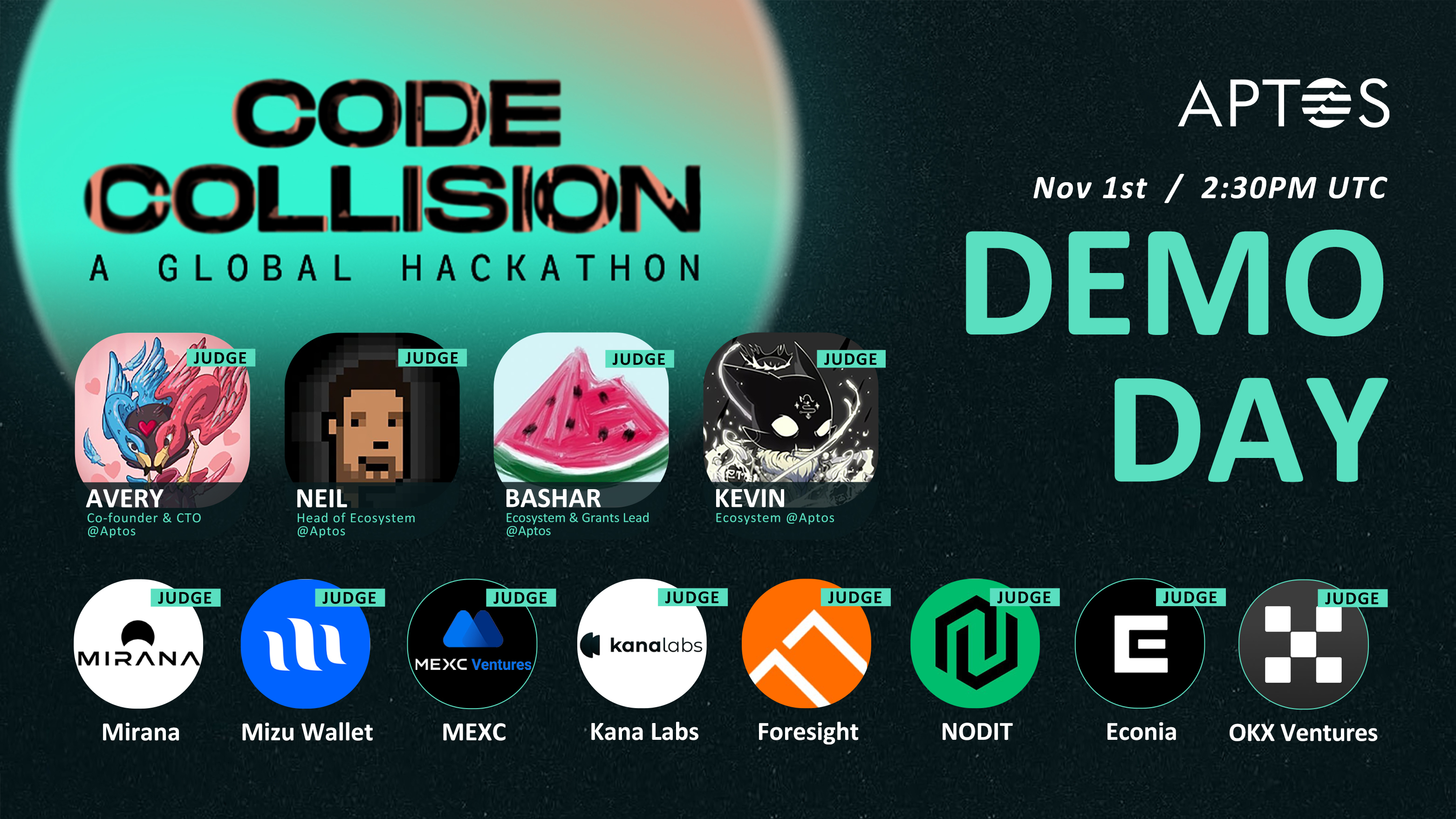 Aptos Code Collision Hackathon Finalist Demo Day