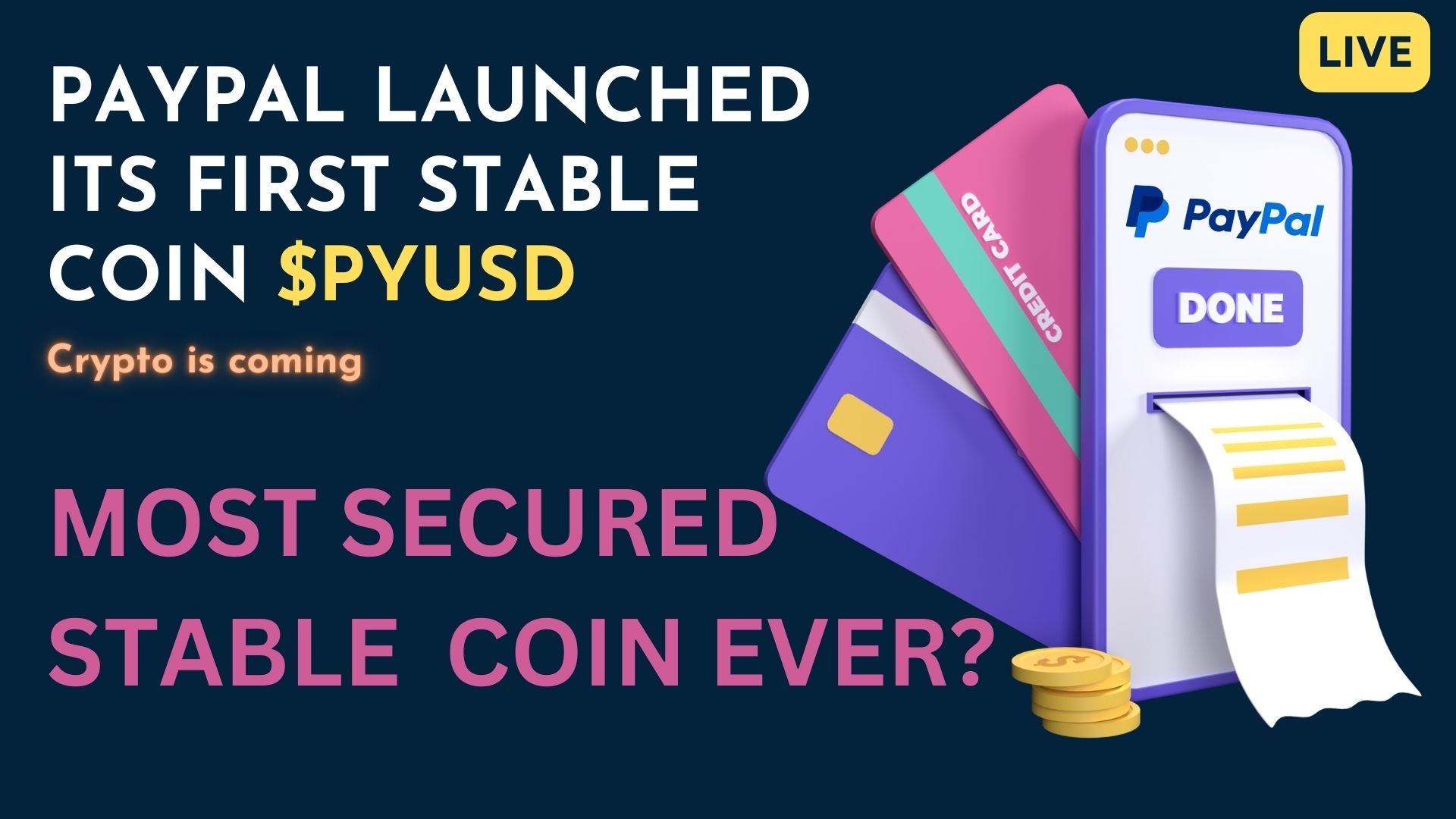 Paypal launched its first stable coin on Ethereum.?  Safest stable coin?