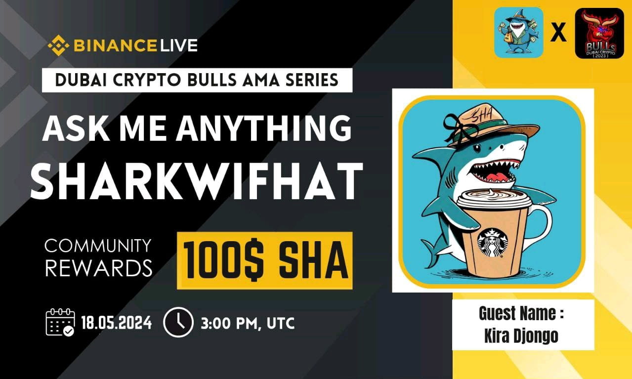 Dubai Crypto Bulls AMA With "SharkWifHat" || Reward 100$ SHA