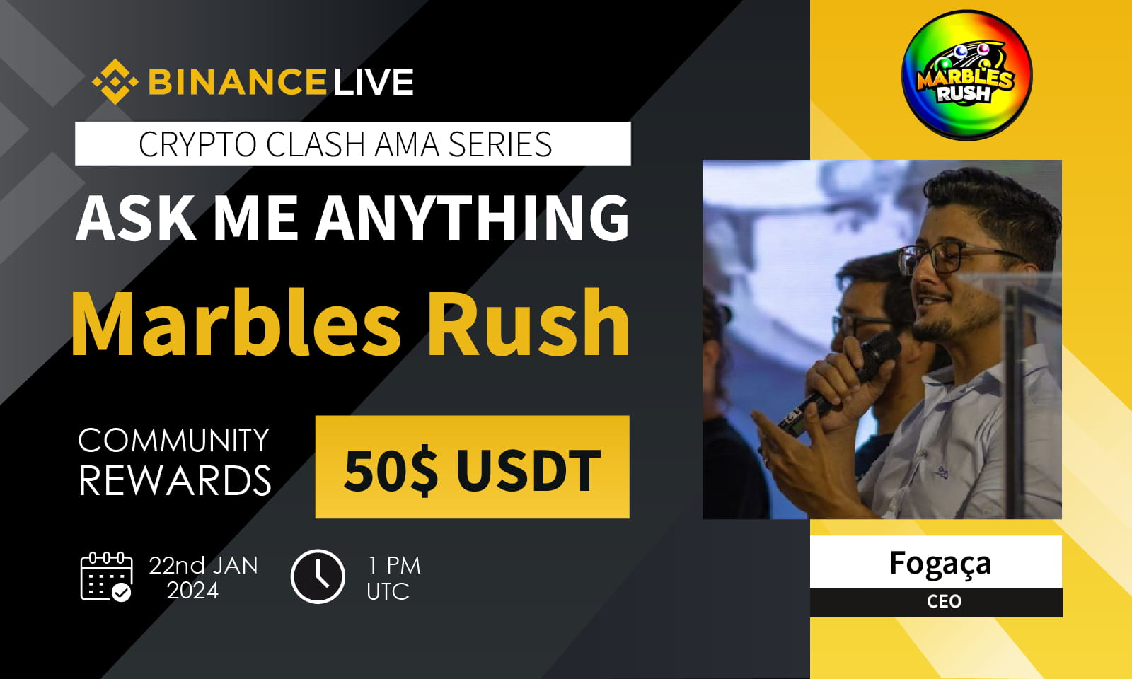 AMA - Marbles Rush x Crypto Clash | 50$ USDT Rewards