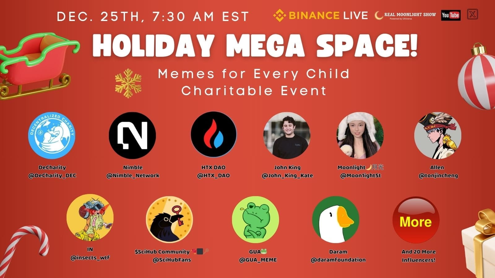 Holiday Mega Space! Memes for Every Child Charitable Event