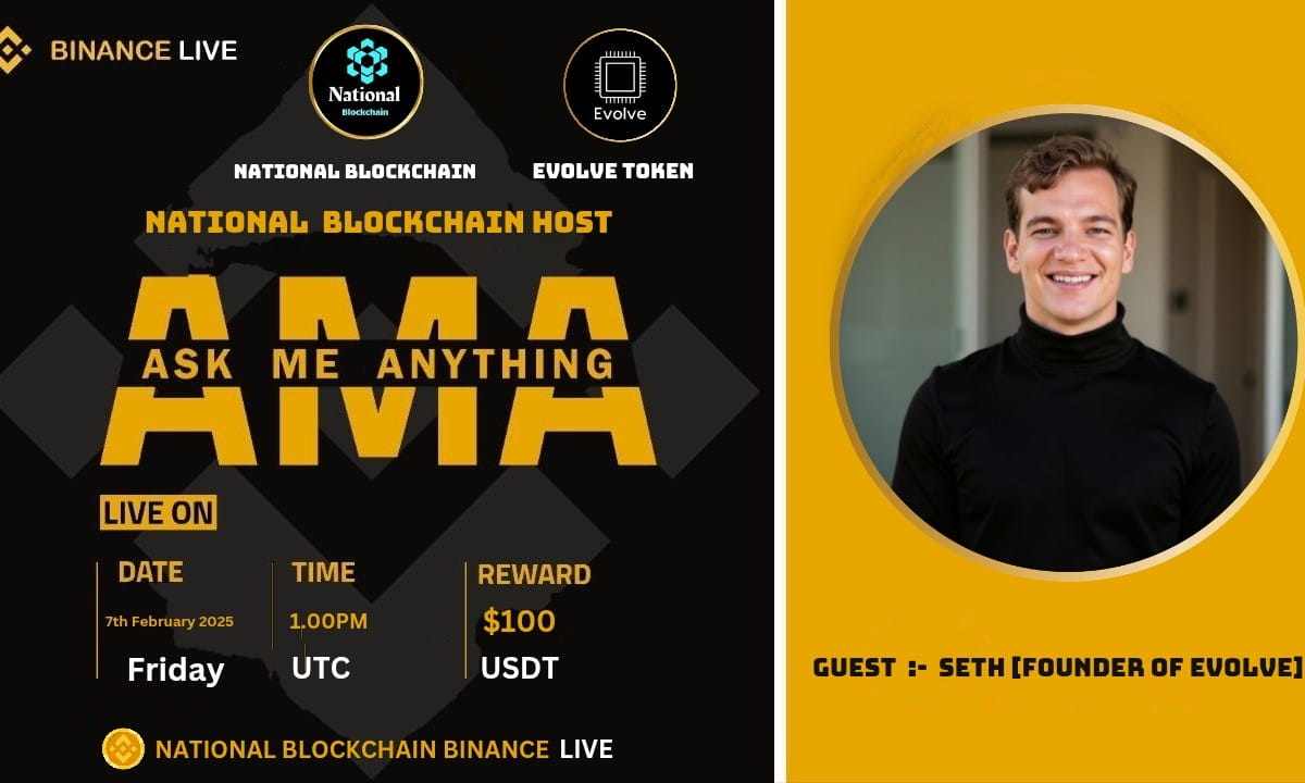 AMA National Blockchain with Evolve Token ||Reward $100 USDT 