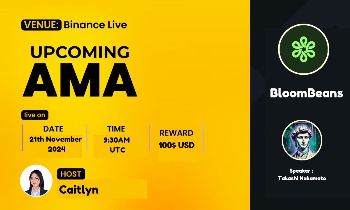 Hunter Club AMA With "BloomBeans" || Reward : 100$ USDT 