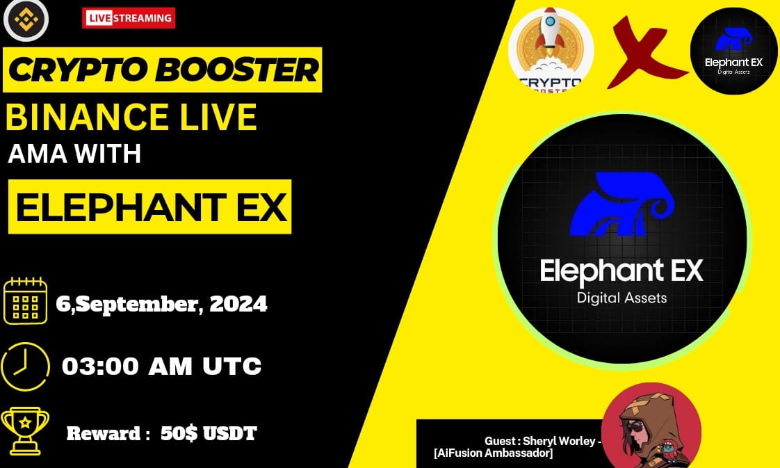 Crypto Booster AMA Series With Elephant EX