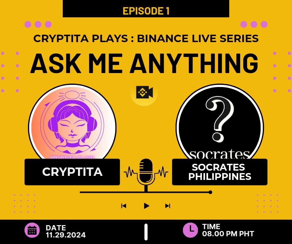 CRYPTITA PLAYS : BINANCE LIVE SERIES EP.1 WITH SOCRATES